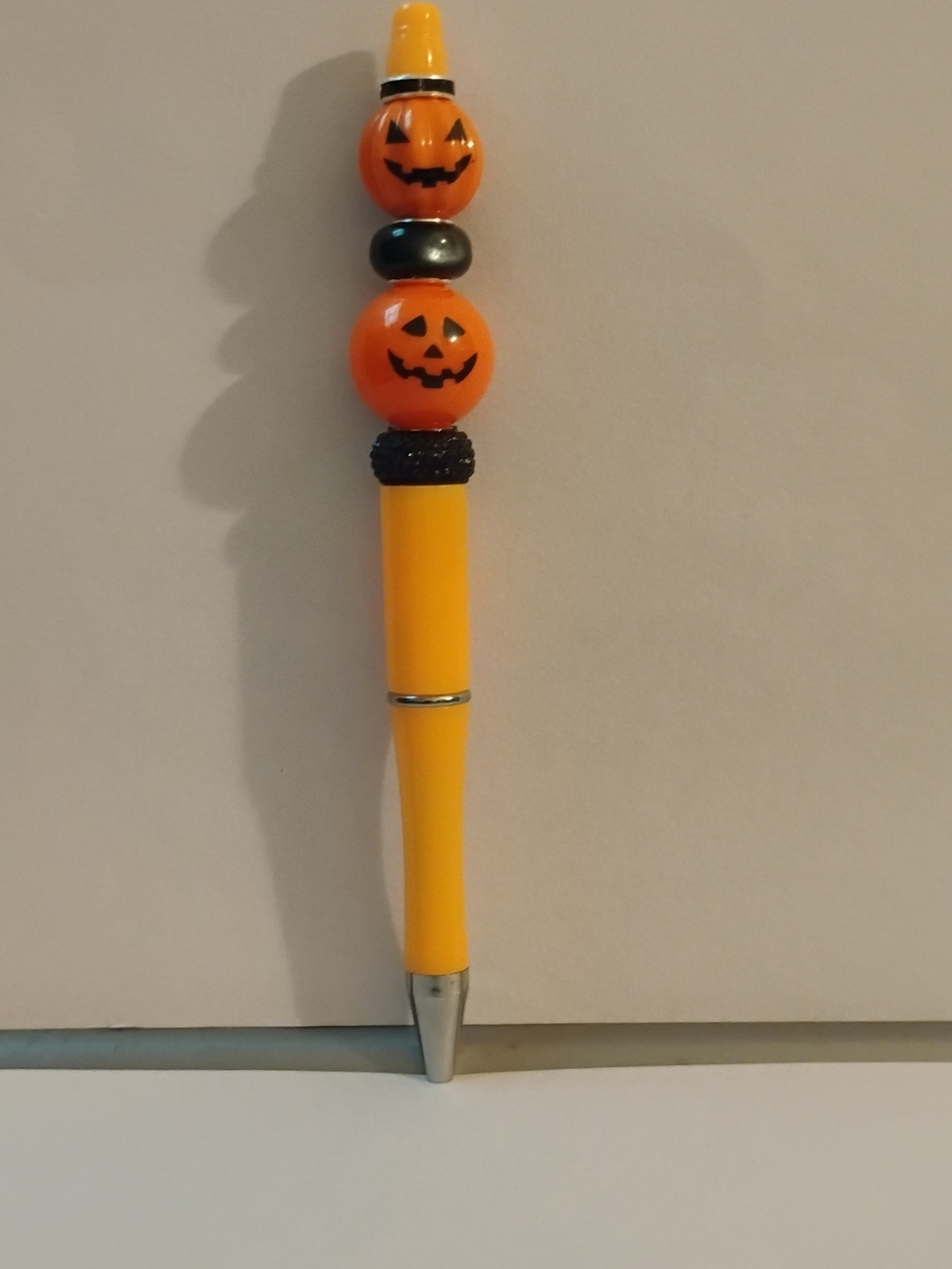 Festive Orange Pumpkin Ballpoint Pen – Halloween Novelty